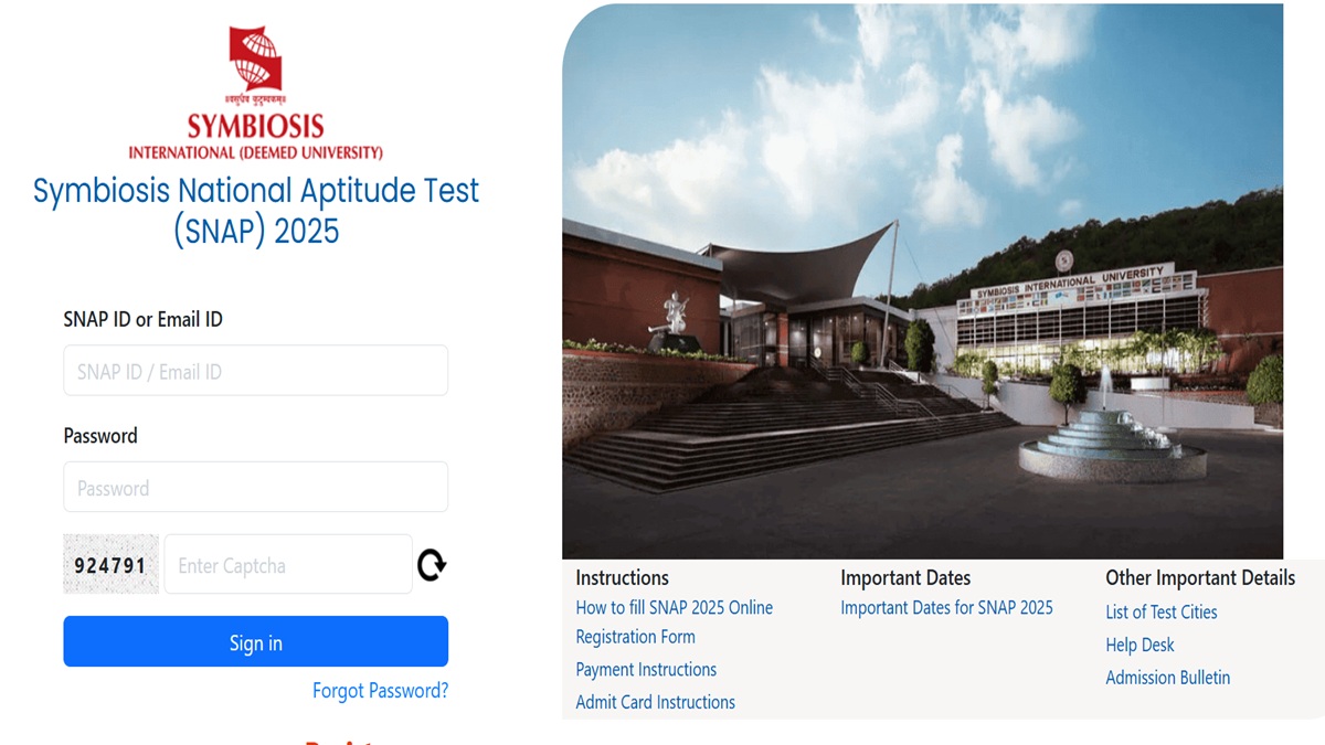 SNAP 2025 Test 1  Admit Card Today, Download at snaptest.org